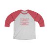 "Learn" Unisex Tri-Blend 34 Raglan Tee - Image 3